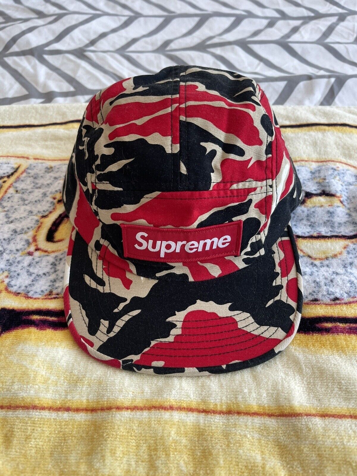 Supreme Camo Hat 100 % Authentic - image 1