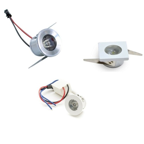 FARETTO INCASSO LED 1W SEGNAPASSO PUNTOLUCE 220V TONDO o QUADRO ARGENTO o BIANCO - Foto 12 di 13