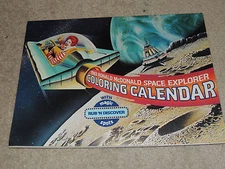 Ronald McDonald McDonald's 1983 Coloring Calendars Space Explorer 