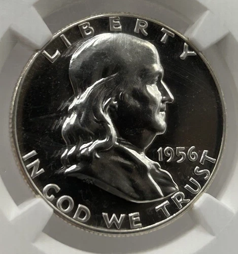 1956 Proof TYPE 1 Franklin Half Dollar 50C NGC PF68