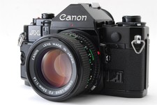 Tested MINT Canon A-1 35mm Black SLR Film Camera New FD 50mm F1.4 Lens JAPAN