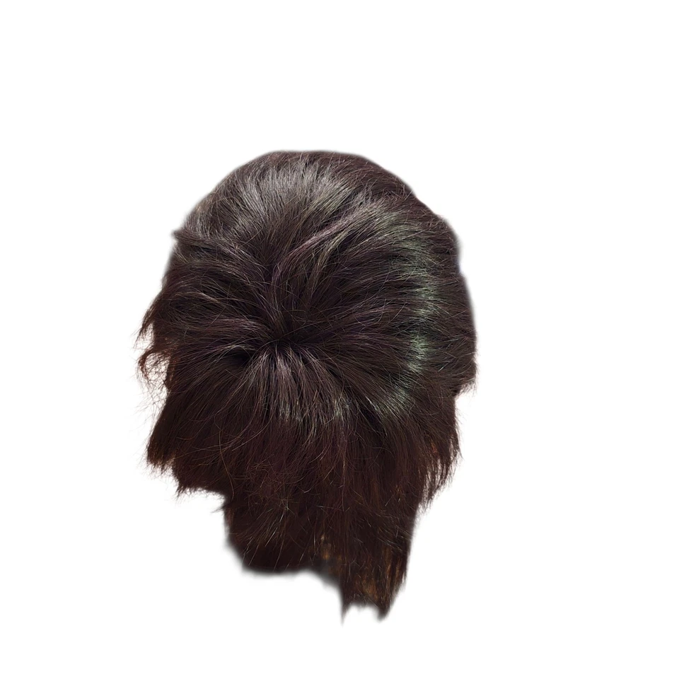 Kanekalon Women’s Black Straight Layered Bob Vintage Wig Made in Hong Kong - Image 4 of 4