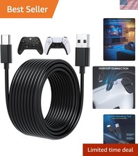 Extra Long 15ft USB C Cable for PS5 Controllers - Fast Charge Play Undisturbed