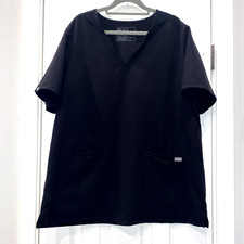 WOMENS FIGS SCRUBS TOP TECHNICAL COLLECTION CASMA BLACK XXL PLUS SIZE EUC