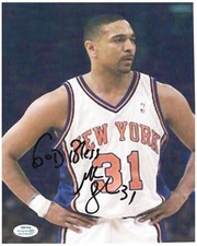Mark Jackson Signed Autographed 8x10 New York Knicks Photo ACOA