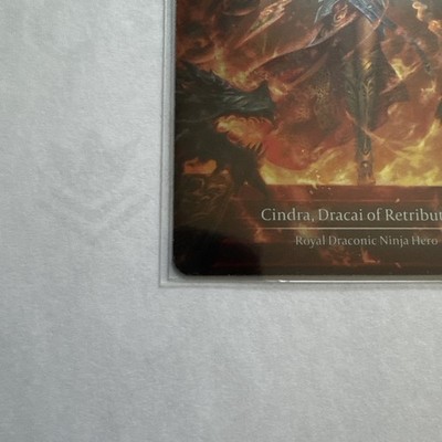 Flesh And Blood Cold Foil Cindra Dracai of retribution From Pack