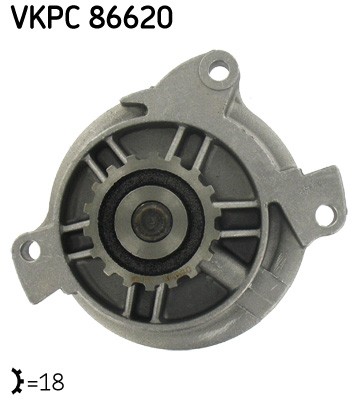 Cooling System Engine Cooling Water Pump SKF VKPC 86620 Fits Volvo 850 940 960 - Image 8