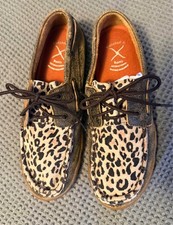 Women s size 8 Twisted X cheetah print shoes slip on loafer
