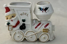 Vintage Ucagco Santa Train Candy Figurine