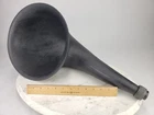 Vintage Cylinder Phonograph Radio Speaker Plastic Horn Miller Rubber 12" Phono