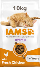 Hairball Complete Dry Cat Food for Adult and Senior Cats with Chicken 10 Kg 6.29 per kilo