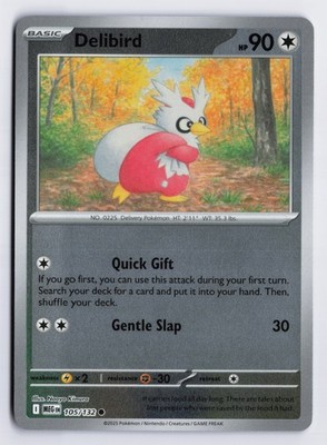 Delibird - MEG #105/132 ME01: Mega Evolution Common Reverse Holofoil NM