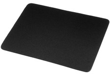 Leather Desk Mouse Pad with Stitched Edges  Non-Slip PU Mat - Small Size