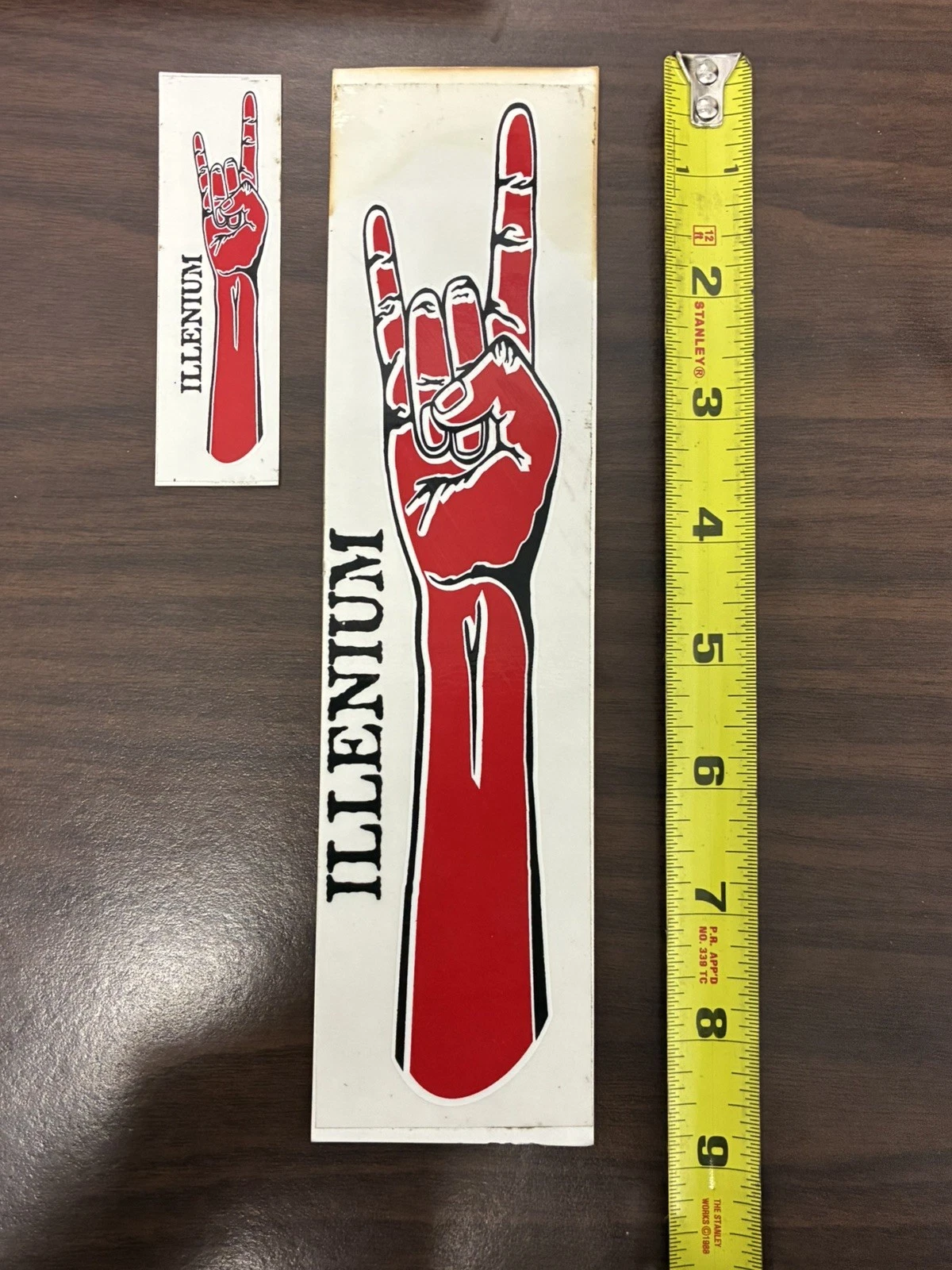 Skateboards 90s Vintage Sticker Lot (2) 8.5” And 3.5” Stickers