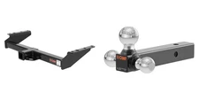CURT Trailer Hitch Tow Cargo Package Class 4 Receiver & Ball Mount #14029-45001