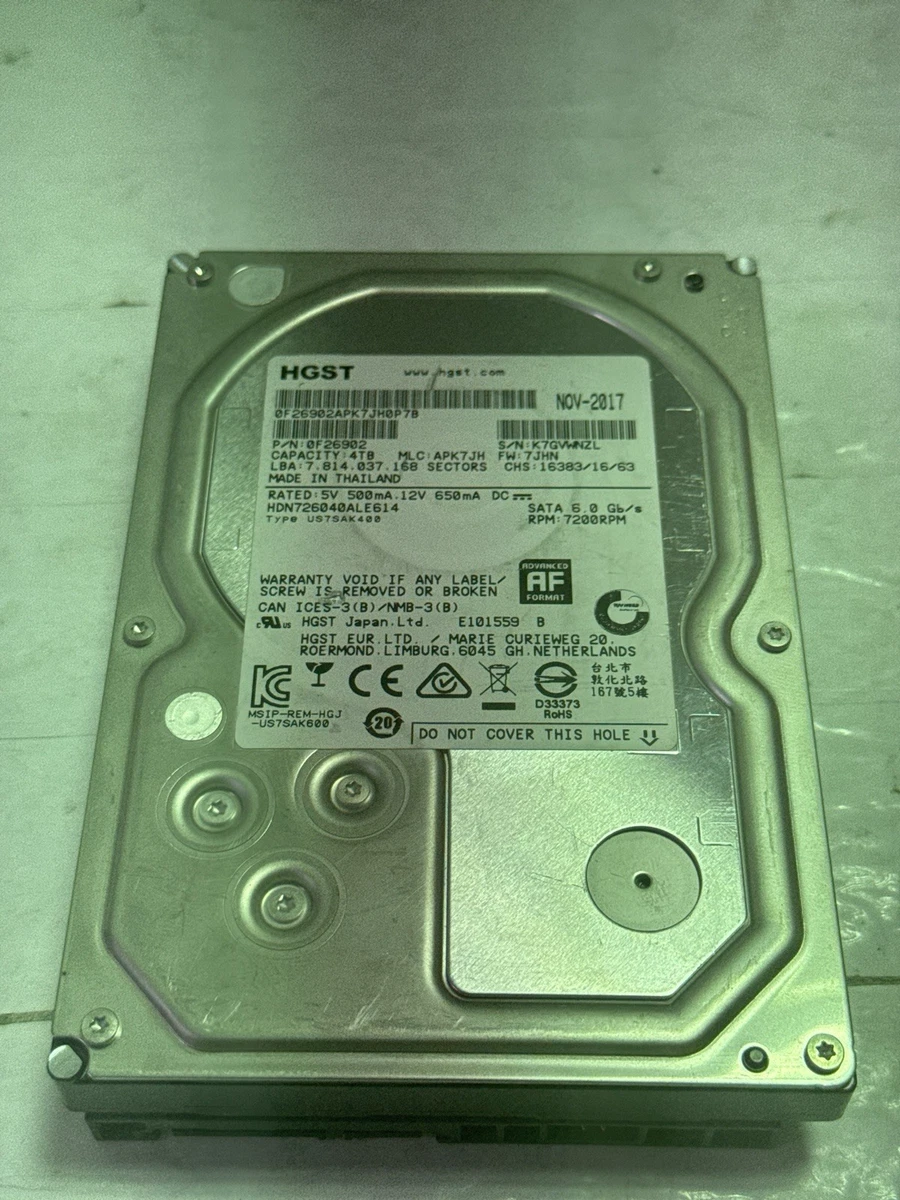 25+ HGST 4TB Computer Internal Hard Disk Drives for sale | Updated