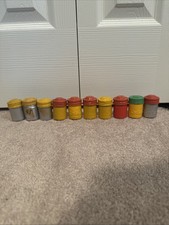 Vintage Metal Kodak 35mm Film Canisters Containers Lot of 10
