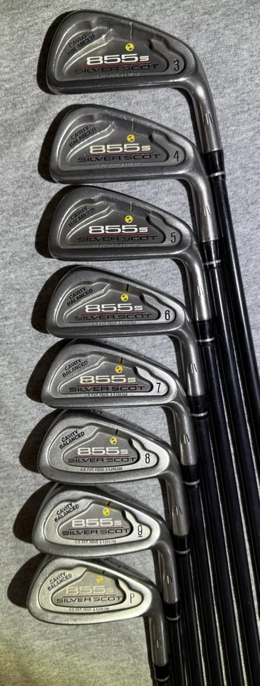 Tommy Armour 855s Silver Scot Iron Set 3-PW Graphite G Force 2 Stiff Flex Shafts - Image 3 of 4