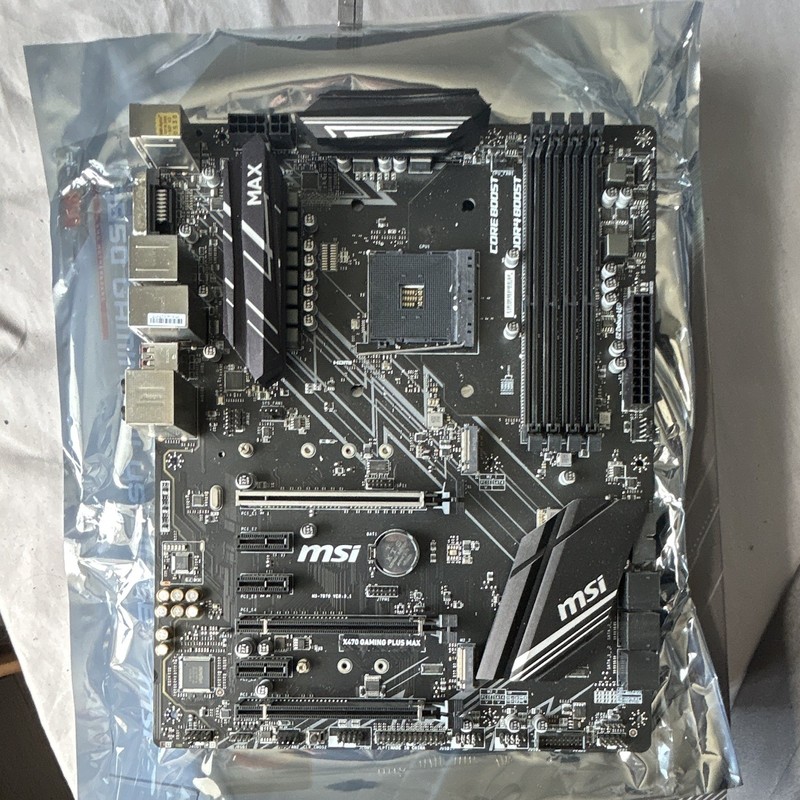 MSI X470 GAMING PLUS MAX ATX AM4 DDR4 Gaming Motherboard with M.2