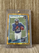 2025 Donruss Optic Preview #315 Abdul Carter Gold Ice /10 Rated Rookie Giants RC