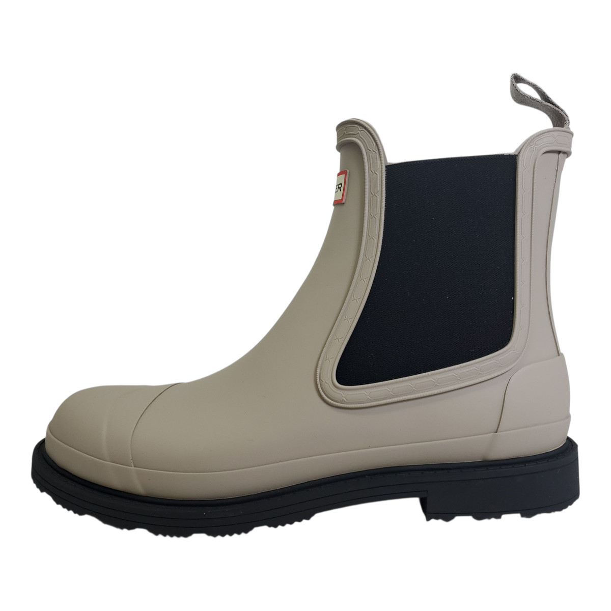 Men's Hunter Commando Chelsea Boot, Skimming Stone/Hunter Black