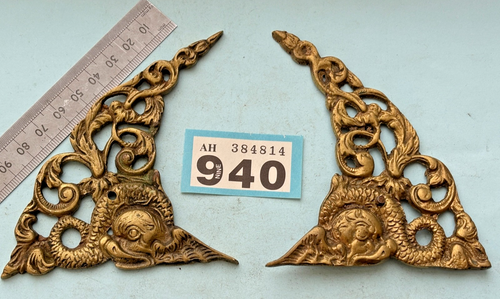 Longcase Clock grandfather clock Spandrels 2 dolphin arch spandrels lots picture - Foto 2 di 8