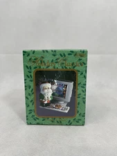 NWT Vintage 1999 SANTA E-MAIL White Kitten Kitty Cat COMPUTER Eckerd Xmas Tree