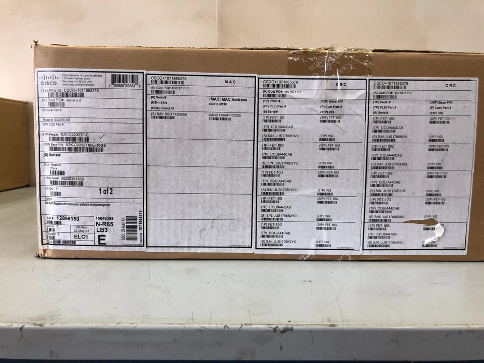 1x Cisco N2K-C2232TM-E-10GE 10GE Fabric Extender – 32-Port FEX for Nexus Series - Image 3 of 4