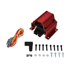 Remote E-core Ignition Coil 50000 Volt High Performance Square Red Aluminum