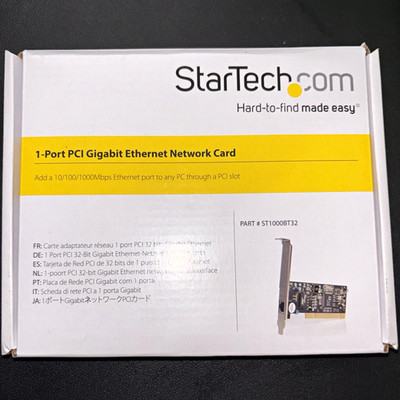 StarTech.com ST1000BT32 1-Port PCI 34 bits Gigabit Ethernet Network Card