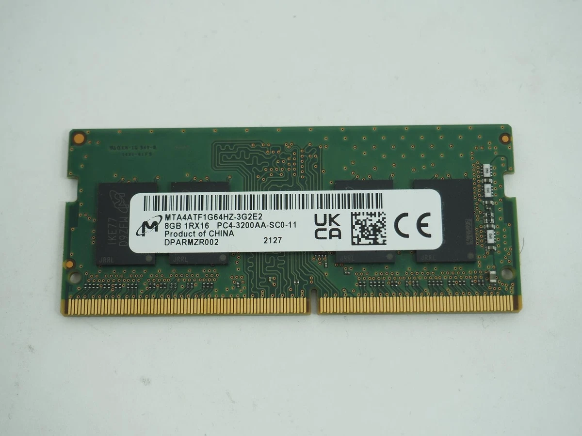 Micron Micron NOTE用 8GB PC4-3200AA(DDR4-25600) メモリー 動作OK