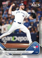 2025 MLB Topps Now #887 Trey Yesavage Toronto Blue Jays Call Up ALCS