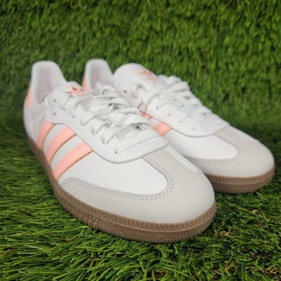 Adidas Originals Samba OG Women's Size 9.5 White Coral Pink Orange