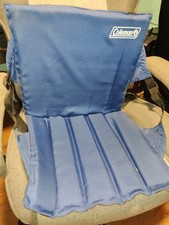 COLEMAN Portable Folding Cushion STADIUM SEAT Blue CAMPING Bleacher