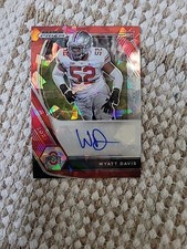 2021 Panini Prizm Draft Picks - Draft Picks Autographs Wyatt Davis #DPA-WDA Red