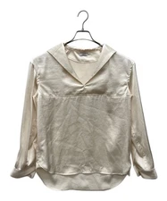 ZOE sailor collar shirt S ivory Ext+++