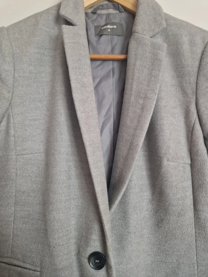 StudioM Grey womens Coat Size 10 - Image 3 of 4