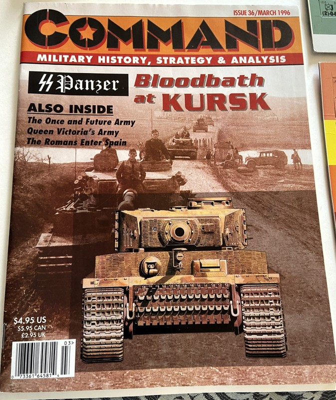 Command Magazine #36  SS Panzer Bloodbath at Kursk Game (UNPUNCHED) Lots of pics