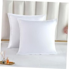100 Luxury Long-Staple Cotton Euro Sham Euro Sham Pair 26"x26" White