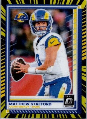 2025 Donruss Optic #198 Matthew Stafford Electricity #/75