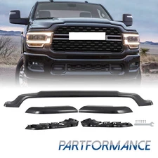 New Front Upper Grille Molding Fits For 2019-2024 Ram 2500 Matte Black