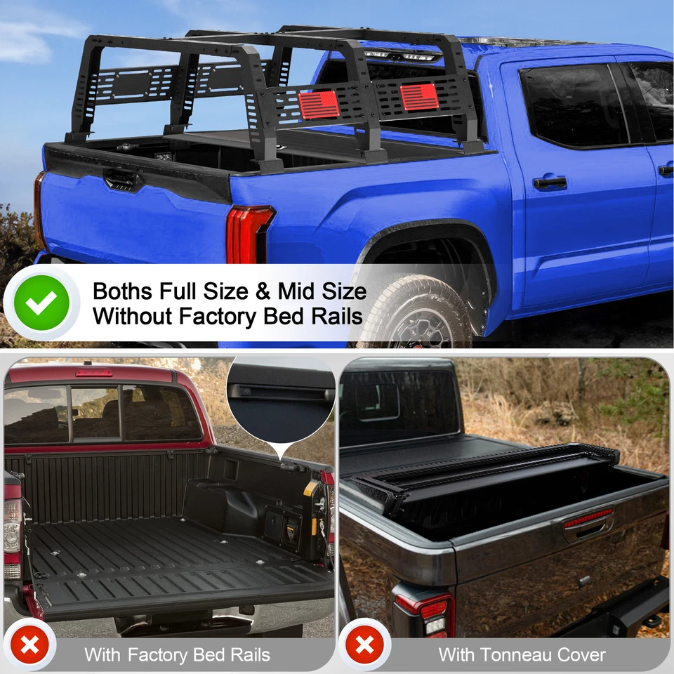 For Ford F-150 / Ram 1500 /Silverado 1500 /Sierra 1500 Overland Bed Cargo Rack - Изображение 2 из 4
