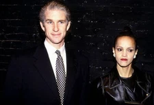 Matthew Modine Caridad Rivera at Club USA New York June 2000 Historic Old Photo