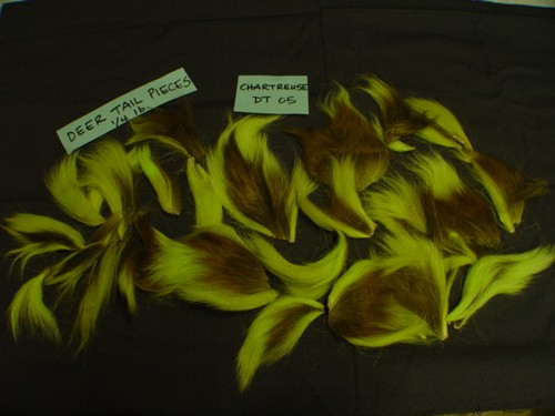 WHITETAIL DEER BUCKTAIL PIECES HAIR (1/4 LB Dyed Tails SECTIONS ) Fly Tying Jigs - Picture 5 of 14