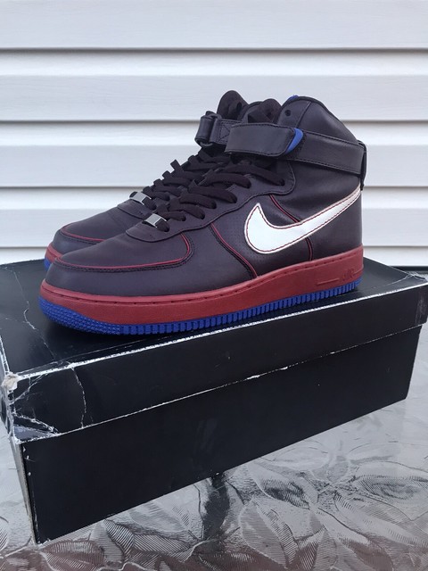 burgundy air force 1 high