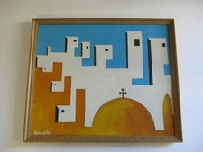 VINTAGE 1960'S CUBIST PAINTING CUBISM MODERNISM EXPRESSIONISM MODERNIST SIGNED