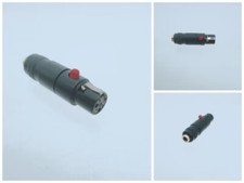 DIY Adapter 1/8" 3.5mm female TRS to TA4F Mini-XLR 4pin For Shure Microphone