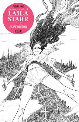 MANY DEATHS OF LAILA STARR PEN & INK #1
