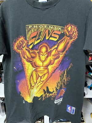 Vintage Phoenix Suns Shirt Men's Black M Salem Hero NBA