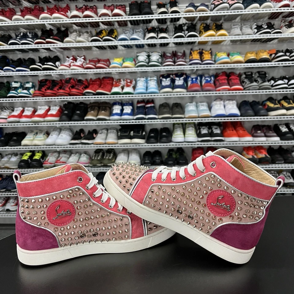 Christian Louboutin Top Alto Orlato Plano VV/NAPPA Bloque de Color Para Mujer EE. UU. Talla 10 Foto 4 de 4